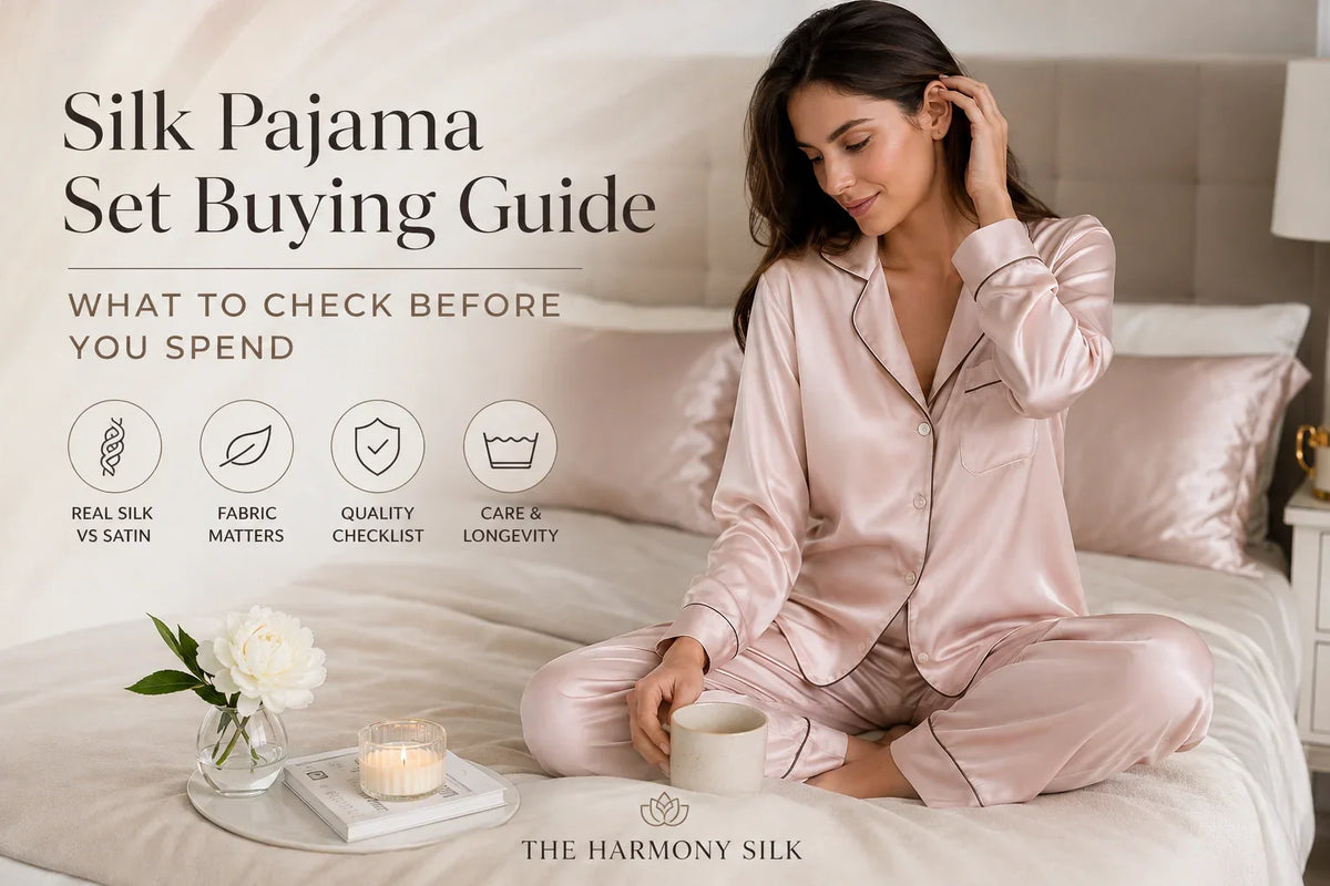 silk pajama set