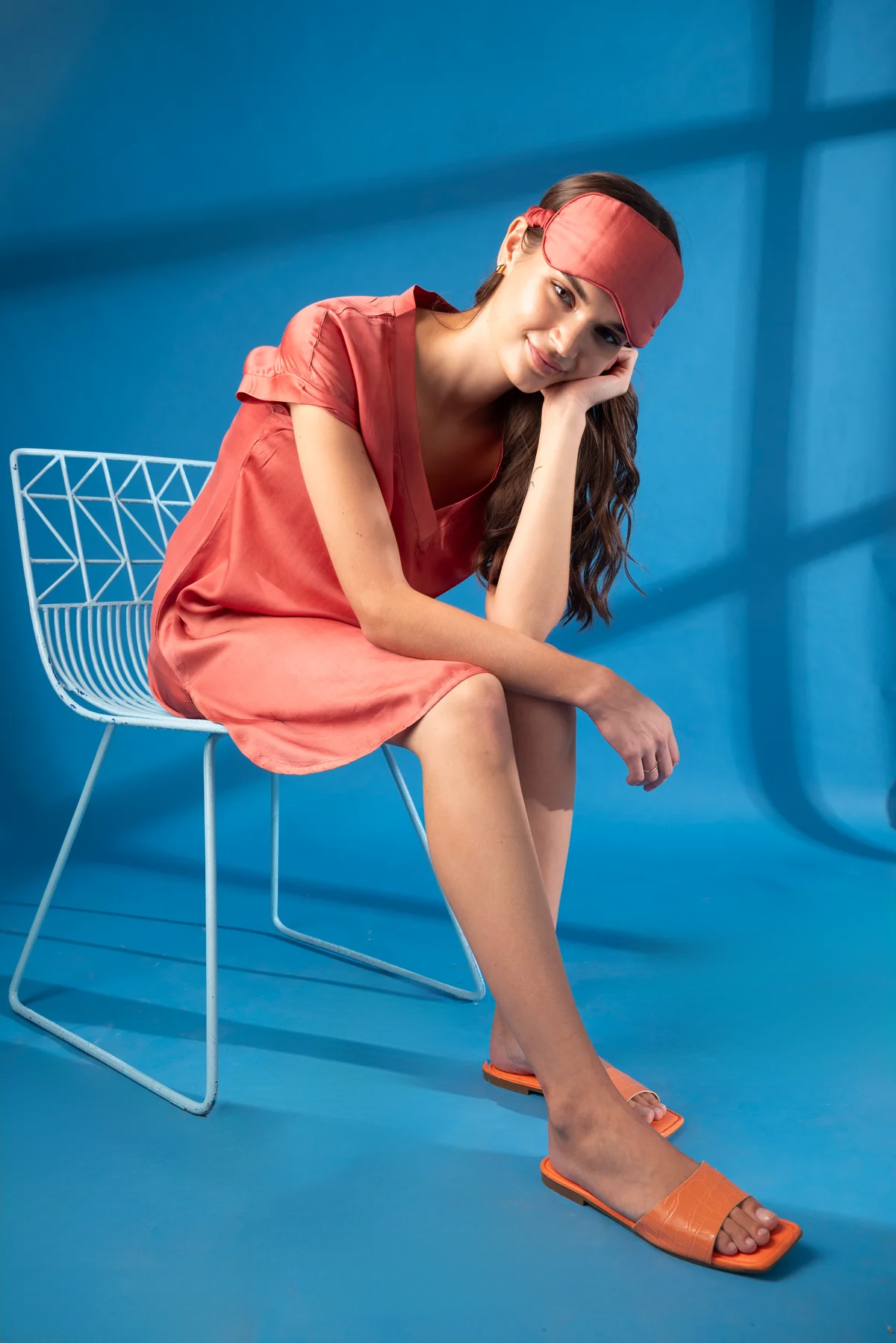 The Luna Lounge Dress Sunset Rust