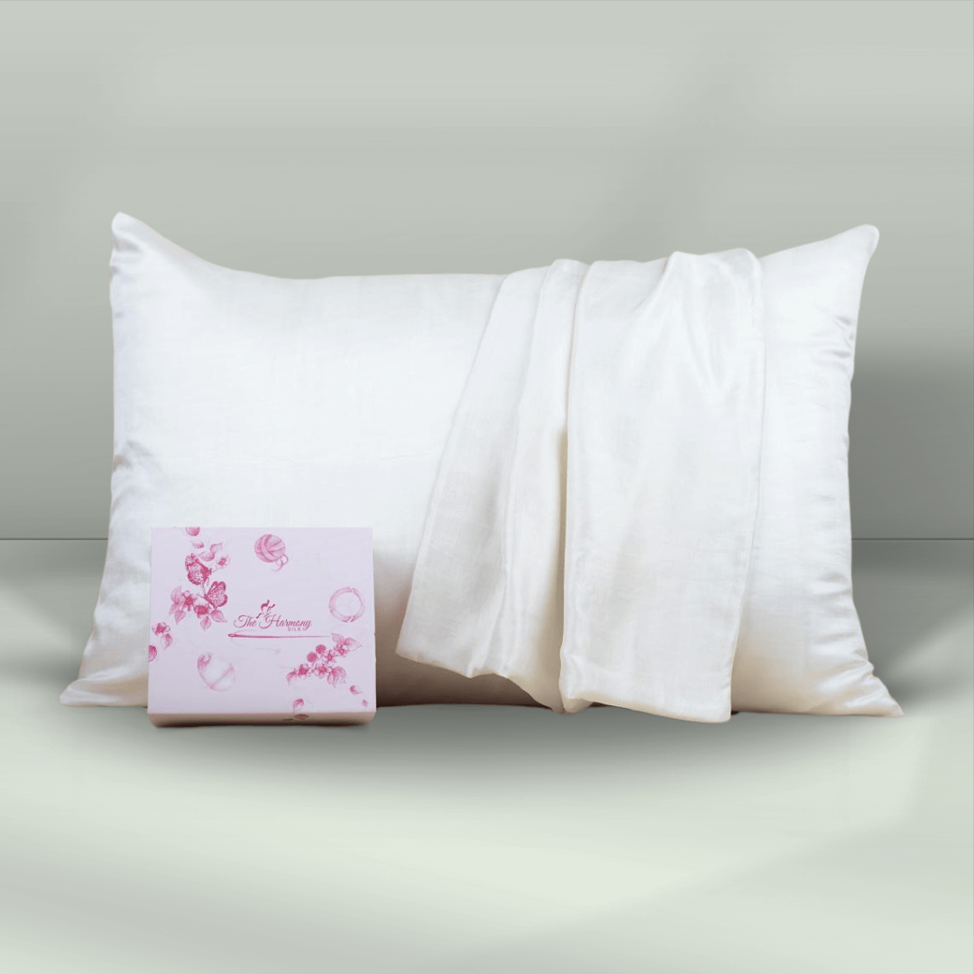 100% Pure & Natural Mulberry Ahimsa Silk Pillowcase -Sustainably Sourced - Harmony Silk