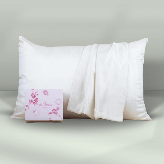 100% Pure & Natural Mulberry Ahimsa Silk Pillowcase -Sustainably Sourced - Harmony Silk